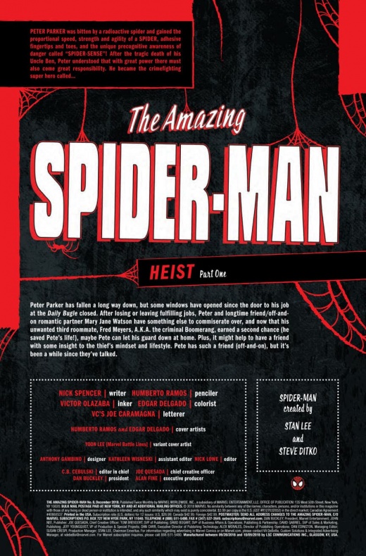 Spiderman contará con un nuevo grupo de villanos en su contra 4 Amazing Spider-Man, Humberto Ramos, Nick Spencer, Odessa Drake, Spider-man, Spiderman, Thieves Guild of New York