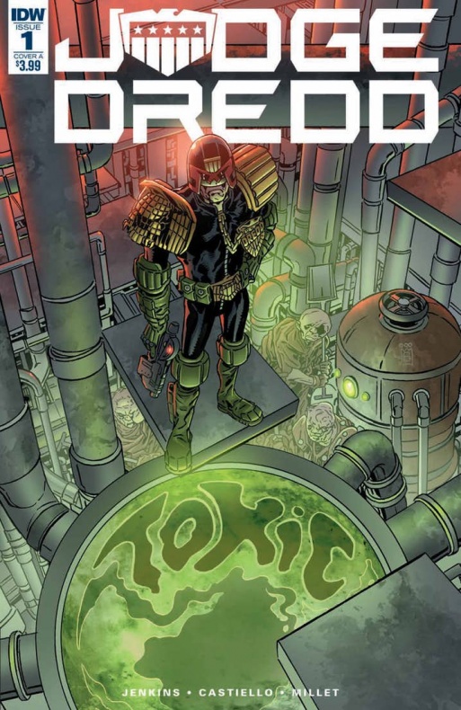 'Judge Dredd: Toxic!' #1 deja ver sus primeras páginas 2 Dredd, IDW Publishing, Judge Dredd: Toxic!, Juez Dredd, Marco Castiello, Paul Jenkins, Vicenzo Acunzo