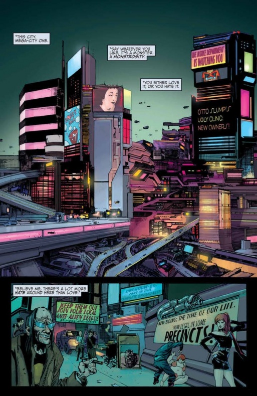 'Judge Dredd: Toxic!' #1 deja ver sus primeras páginas 4 Dredd, IDW Publishing, Judge Dredd: Toxic!, Juez Dredd, Marco Castiello, Paul Jenkins, Vicenzo Acunzo