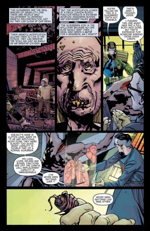 'Judge Dredd: Toxic!' #1 deja ver sus primeras páginas 8 Dredd, IDW Publishing, Judge Dredd: Toxic!, Juez Dredd, Marco Castiello, Paul Jenkins, Vicenzo Acunzo