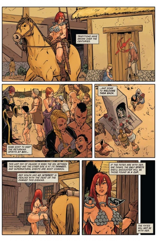 Red Sonja se enfrenta al hombre lobo en el especial de Halloween