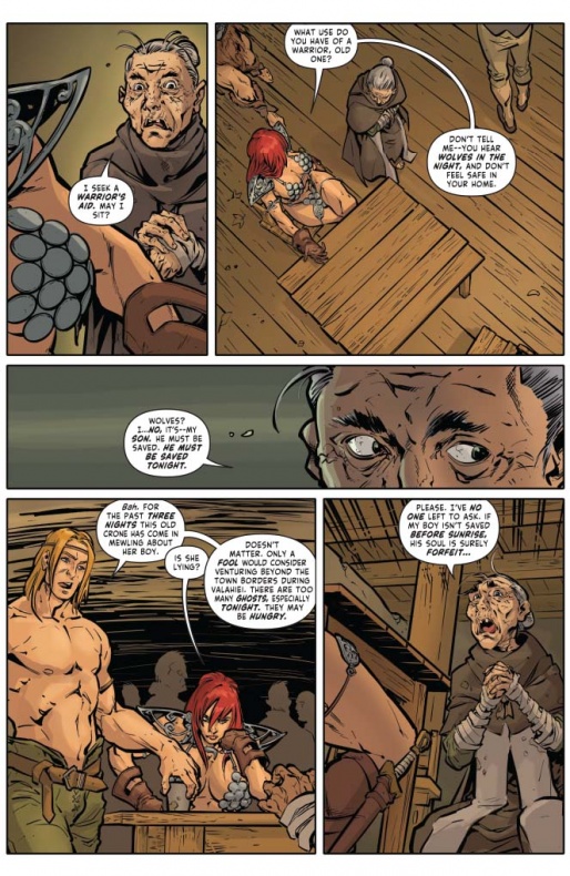 Red Sonja se enfrenta al hombre lobo en el especial de Halloween