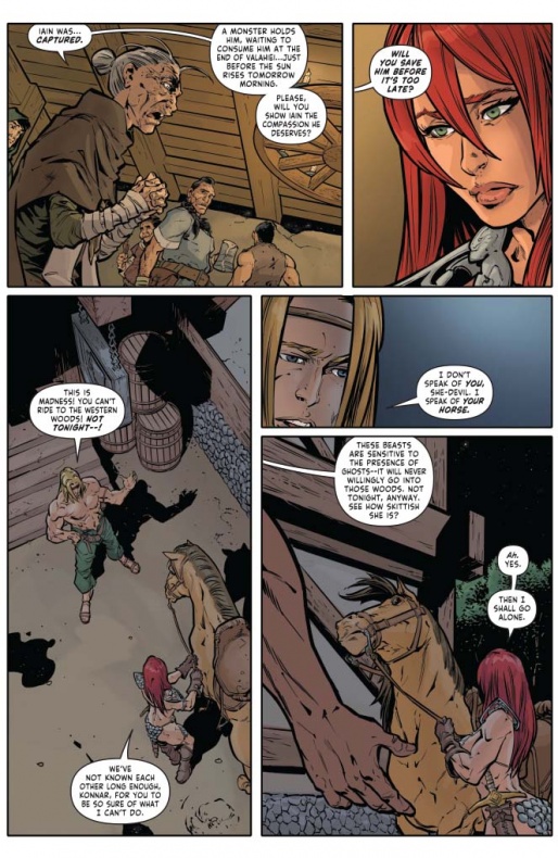 Red Sonja se enfrenta al hombre lobo en el especial de Halloween