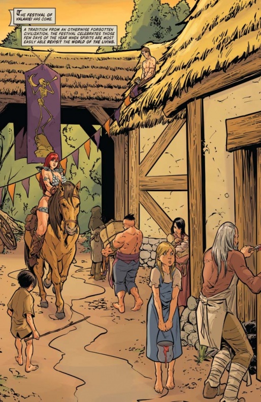 Red Sonja se enfrenta al hombre lobo en el especial de Halloween