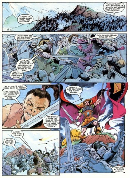 Reseña de Colección Novelas Gráficas Marvel - El Estandarte del Cuervo y otros relatos 3 Estandarte del cuervo