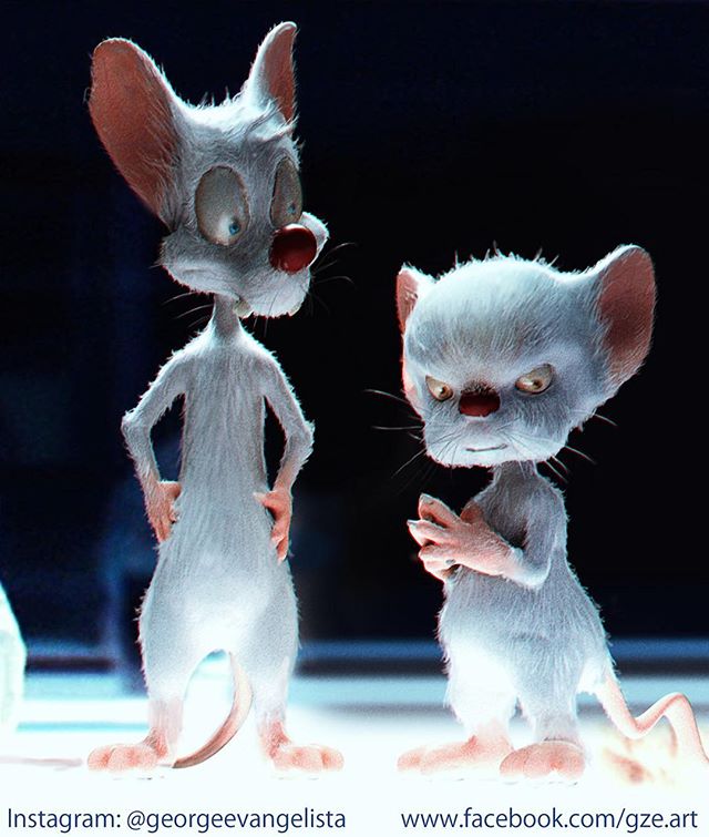 fanart, Live Action, Pinky y Cerebro