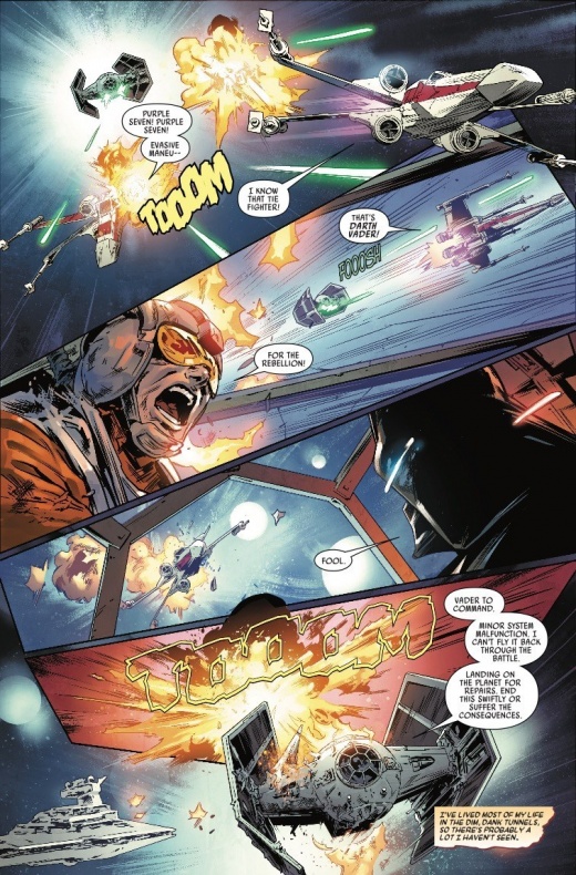 Se dejan ver las primeras páginas de la nueva serie de Darth Vader