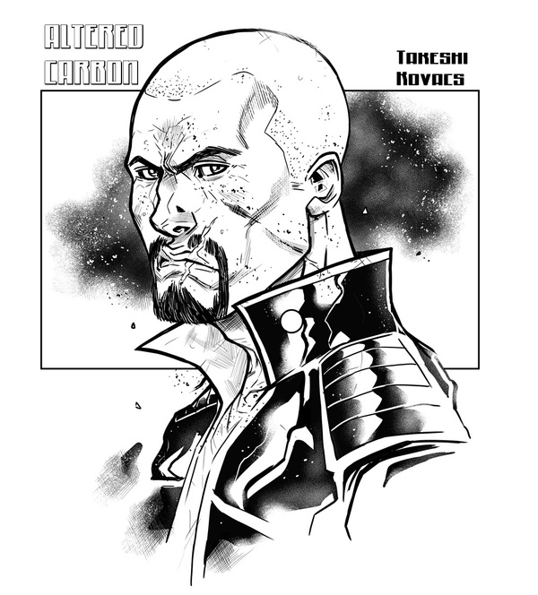 Dynamite deja ver las primeras imágenes del cómic de Altered Carbon: Download Blues 5 Altered Carbon, Dynamite entertainment