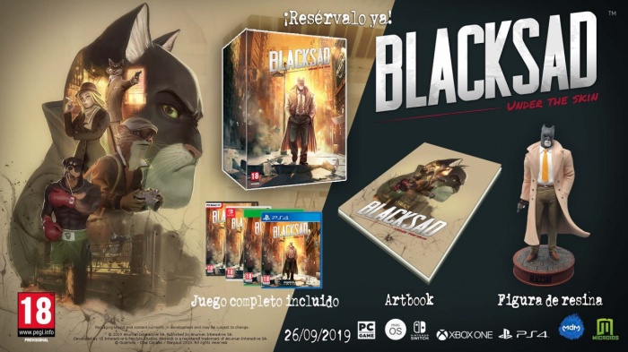 Blacksad: Under the Skin ya tiene nuevo tráiler y detalles de la edición coleccionista 2 Blacksad, Blacksad: Under the Skin, Microids, pendulo studios