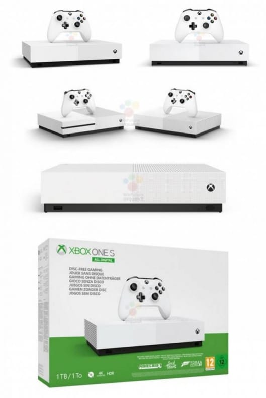 Filtradas imágenes de la nueva Xbox One S All-Digital