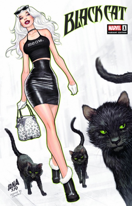 Avalancha de portadas alternativas para Black Cat #1