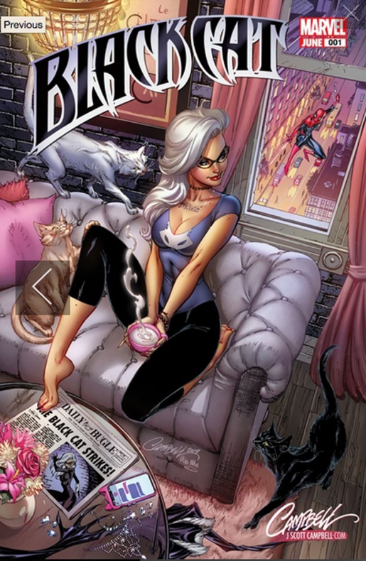 Avalancha de portadas alternativas para Black Cat #1
