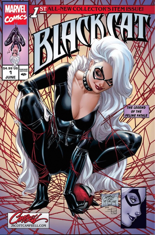 Avalancha de portadas alternativas para Black Cat #1
