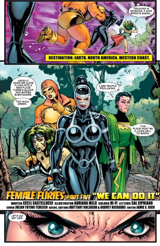 Las Furias Femeninas llegan a la Tierra en el nuevo número de su serie