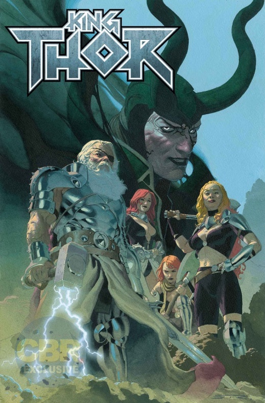 King Thor muestra la portada de su primer número para el nuevo curso 2 Esad Ribic, Jason Aaron, King Thor, Thor