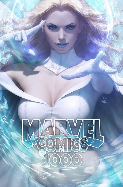 Artgerm, Emma Frost, Marvel, Marvel Comics #1000, Marvel Comics #1001, X-Men