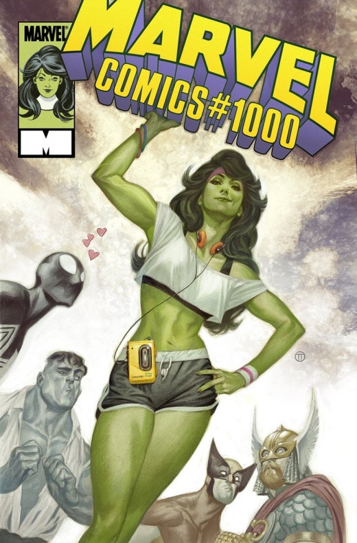 Hulka protagoniza la última portada alternativa de Marvel Comics #1000 2 Hulka, Marvel, Marvel Comics #1000