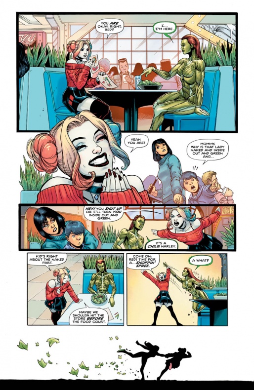 Poison Ivy muestra su nuevo aspecto en la serie con Harley Quinn