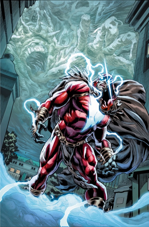 Shazam causa estragos durante The Infected: King Shazam #1 4 Joe Bennett, shazam, Sina Grace, The Infected: King Shazam
