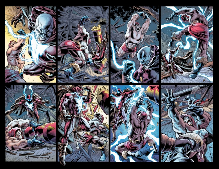 Shazam causa estragos durante The Infected: King Shazam #1 7 Joe Bennett, shazam, Sina Grace, The Infected: King Shazam