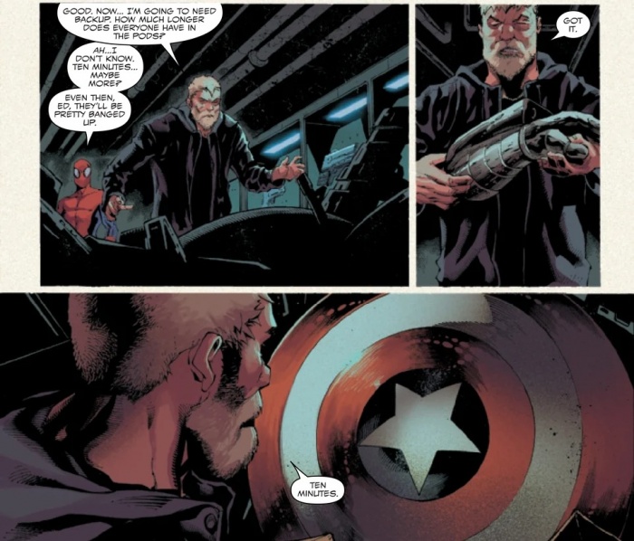 Eddie Brock empuña un arma clásica de los Vengadores en Absolute Carnage 3 Capitán América, Donny Cates, Eddie Brock. Absolute Carnage, ryan stegman, Venom