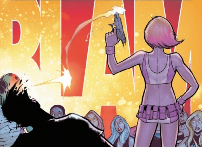 Gwenpool mata a un miembro del primer grupo de los Vengadores 3 Avengers, Gwenpool, Gwenpool Strikes Back, Vengadores