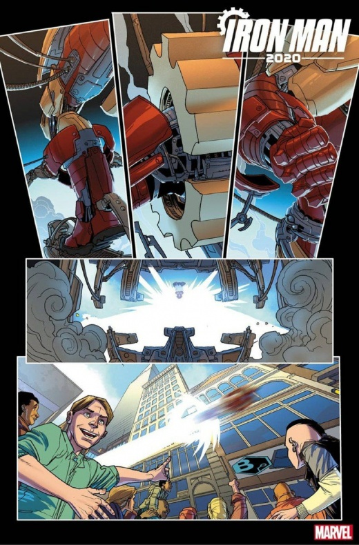 Iron Man 2020 nos presenta un ejército de malvados Nick Furia 3 Iron Man, Iron Man 2020, Marvel