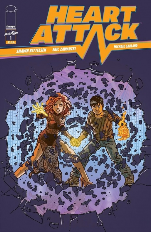 Heart Attack, la nueva apuesta de amor y poderes de Image Comics 2 Eric Zawadzki, Heart Attack, Image Comics, Michael Garland, Shawn Kittelsen, Skybound Entertainment