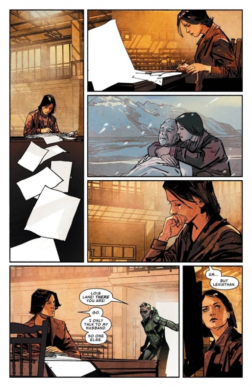 Se observan las consecuencias del evento Leviatán 5 Batman, Brian Michael Bendis, Damian Wayne, Leviatán, Lois Lane, Superman