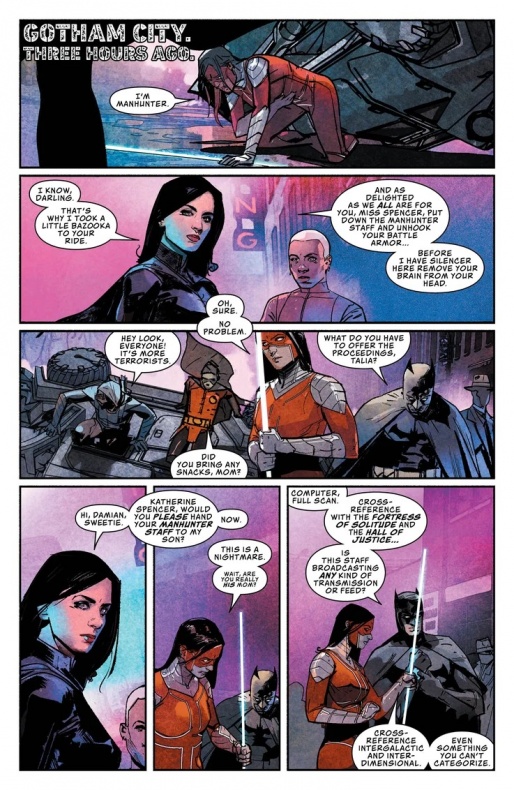 Se observan las consecuencias del evento Leviatán 7 Batman, Brian Michael Bendis, Damian Wayne, Leviatán, Lois Lane, Superman