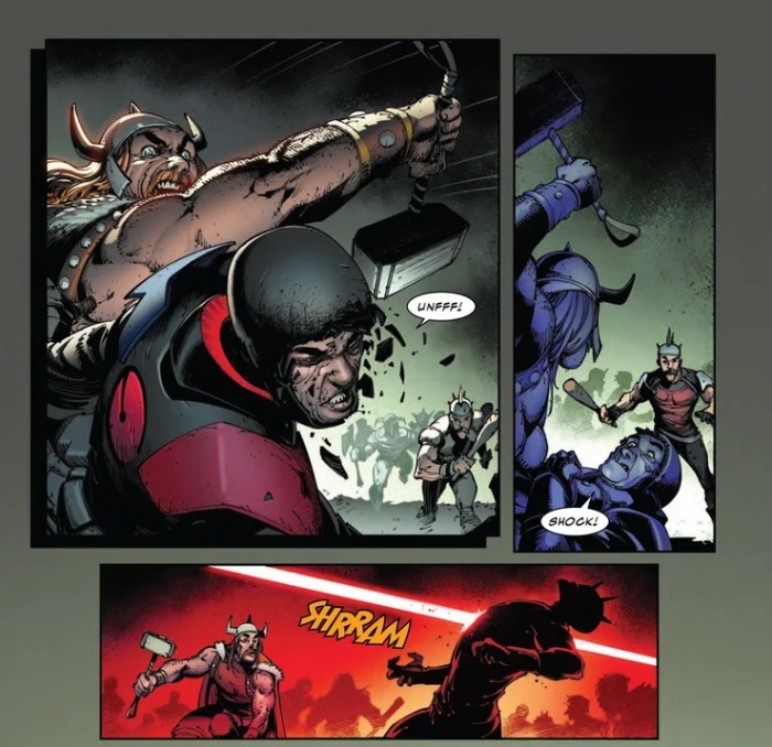 El Dios del trueno del futuro protagonista de 2099 Alpha #1 3 2099, Marvel, Thor