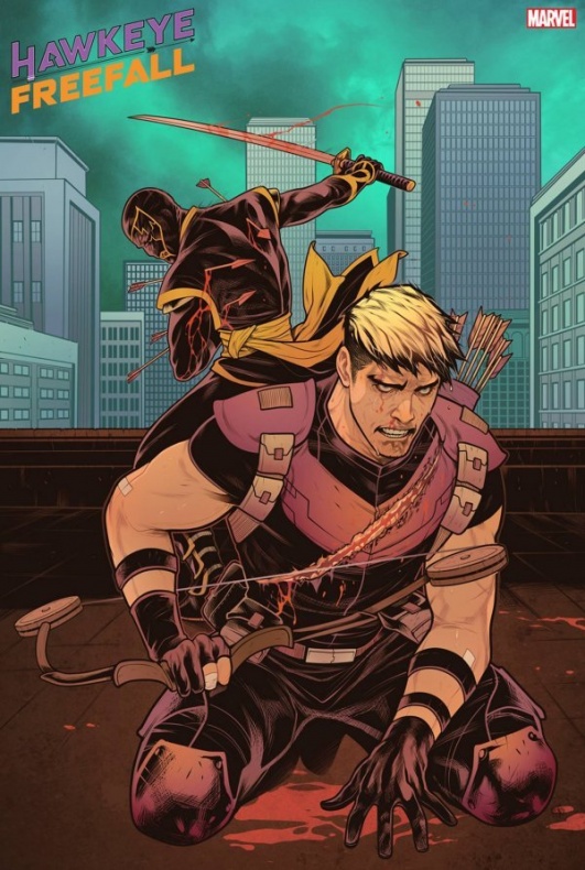Ojo de Halcón se encuentra con un viejo conocido en su nueva serie 5 Hawkeye, Hawkeye: Freefall, Marvel Comics, Matthew Rosenberg, Ojo de Halcón, Otto Schmidt, Ronin