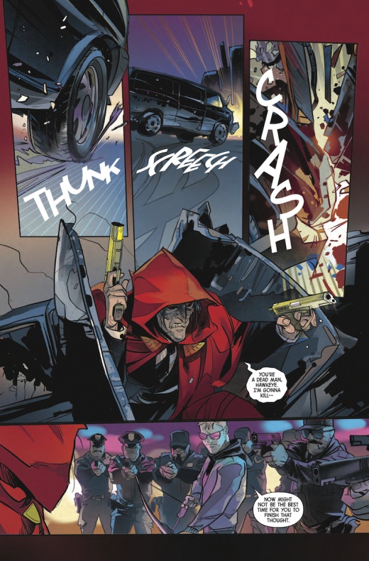Ojo de Halcón se encuentra con un viejo conocido en su nueva serie 7 Hawkeye, Hawkeye: Freefall, Marvel Comics, Matthew Rosenberg, Ojo de Halcón, Otto Schmidt, Ronin