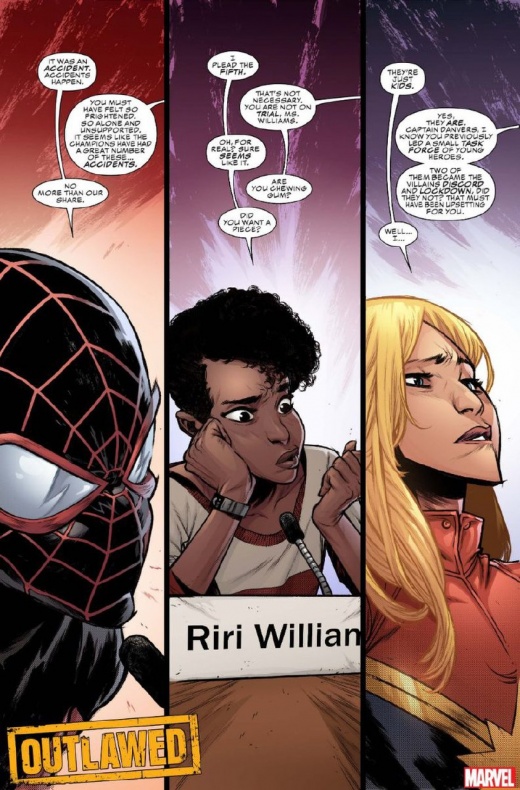 Outlawed enfrentará a héroes jóvenes y adultos en los juzgados 5 Marvel, Outlawed