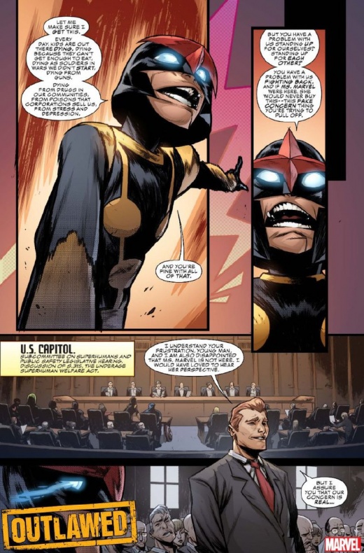 Outlawed enfrentará a héroes jóvenes y adultos en los juzgados 4 Marvel, Outlawed