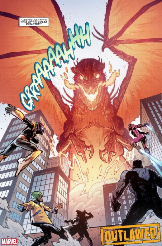 Outlawed enfrentará a héroes jóvenes y adultos en los juzgados 3 Marvel, Outlawed