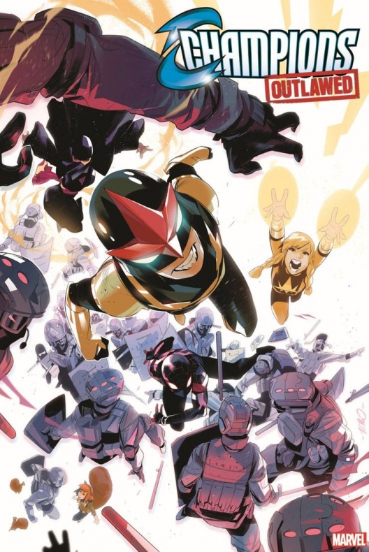 Campeones empezará con graves problemas en su nueva serie 3 Campeones, Champions, Marvel Comics, Miles Morales, Ms Marvel, Nova, Spider-man