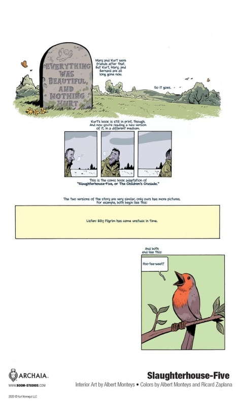 Albert Monteys dibujará la adaptación en novela gráfica de Matadero cinco 3 Albert Monteys, BOOM! Studios, Kurt Vonnegut, Matadero cinco, Ricard Zapala, Ryan North, Slaughterhouse-Five