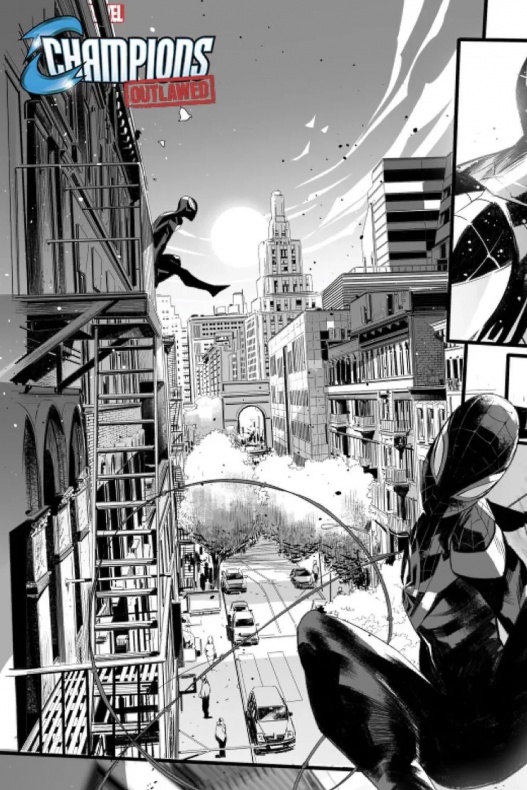 Campeones empezará con graves problemas en su nueva serie 4 Campeones, Champions, Marvel Comics, Miles Morales, Ms Marvel, Nova, Spider-man