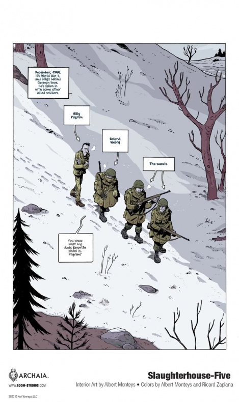 Albert Monteys dibujará la adaptación en novela gráfica de Matadero cinco 4 Albert Monteys, BOOM! Studios, Kurt Vonnegut, Matadero cinco, Ricard Zapala, Ryan North, Slaughterhouse-Five