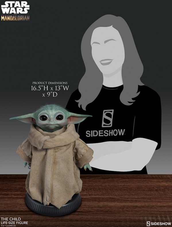 Sideshow Collectibles anuncia un Baby Yoda a tamaño real y su web se colapsa