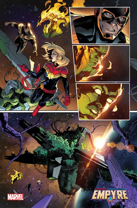 Avengers, Cuatro Fantásticos, Empyre, Fantastic Four, Marvel Comics, Vengadores