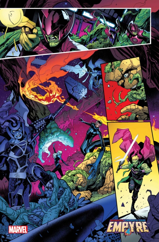 Avengers, Cuatro Fantásticos, Empyre, Fantastic Four, Marvel Comics, Vengadores