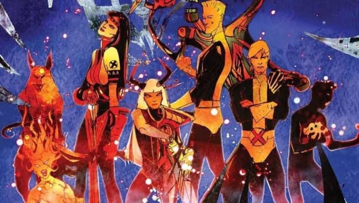 Los Nuevos Mutantes - ilustración de Bill Sienkiewicz para los creditos