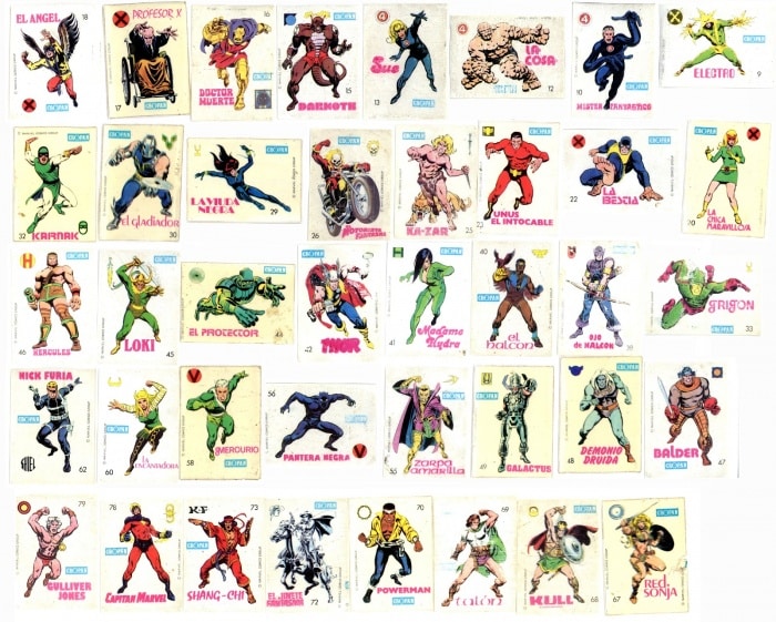 cromos marvel