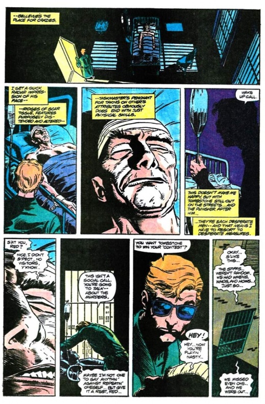 ¿Cúando fue la primera vez que se le vio la cara a Taskmaster?