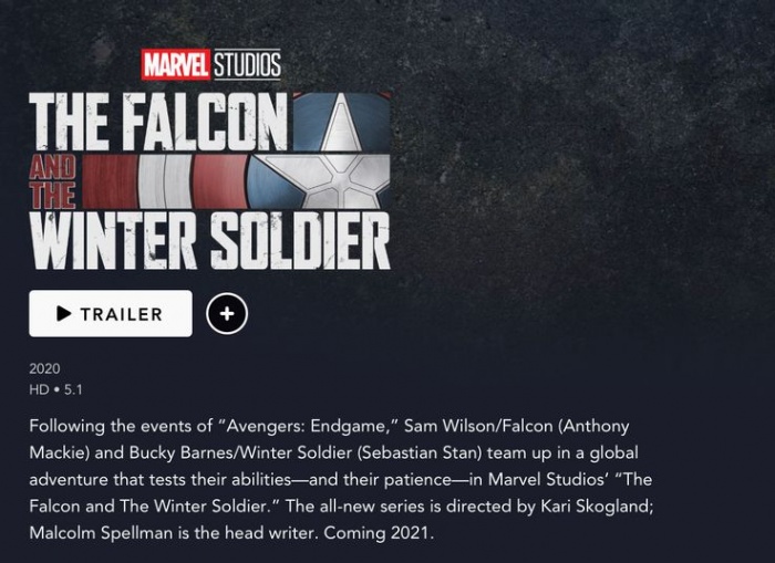 Disney+, The Falcon and The Winter Soldier