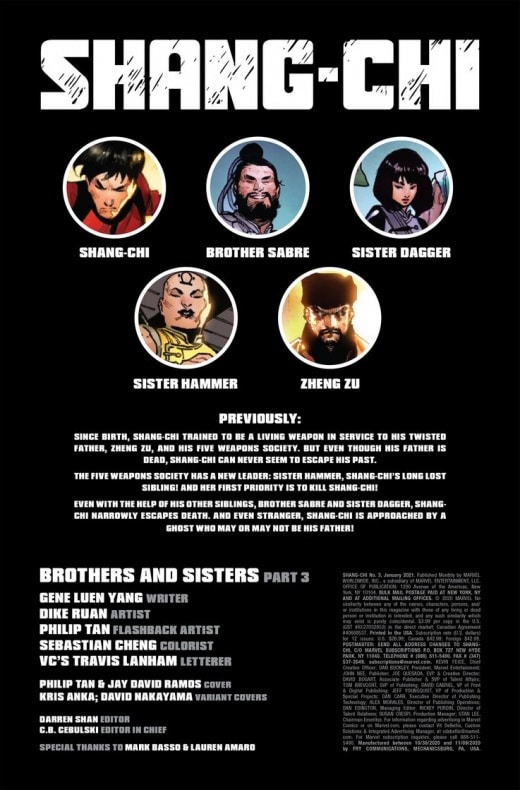 Marvel, Shang-Chi