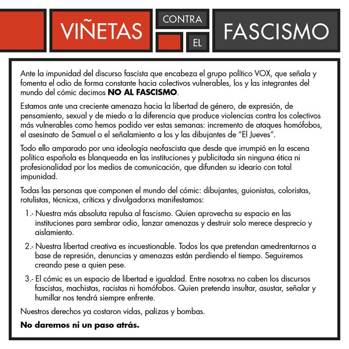 Cómic Vs Fascismo - Viñetas contra el fascismo