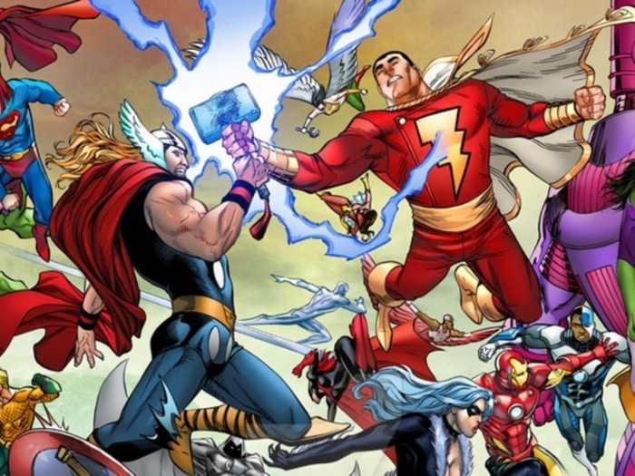 Thor Shazam Marvel DC
